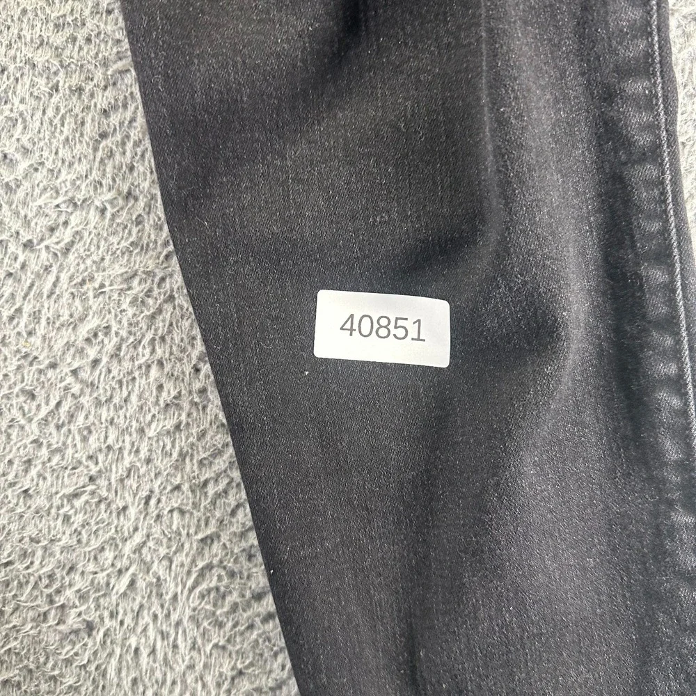 Hollister Jeans‎ Mens 33x32 Black Cotton Denim Tapered Leg Workwear Stretch